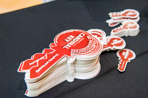 Cardinal Key stickers