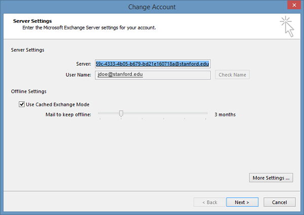 Setting up mail in Microsoft Outlook – Support