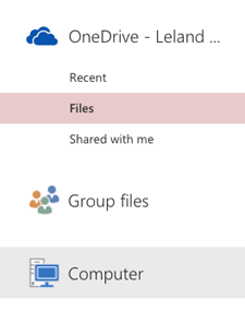 Choose whether you want to attach a file from OneDrive or your computer. 