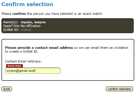 provide a contact email address