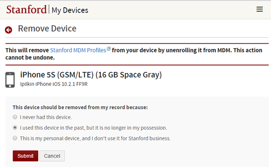 REMOVE DEVICE BACKUP visual data 7