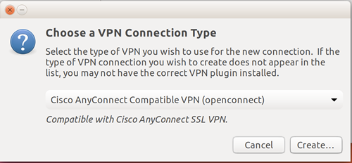 choose a VPN connection type