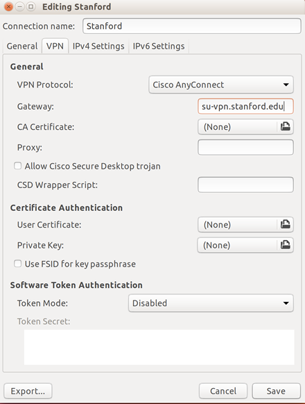 add connection name and gateway setting