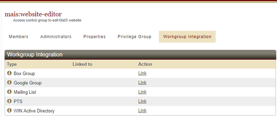 Choose to link Box to a workgroup