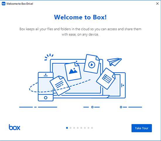Welcome to Box page