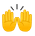 Raised hands emoji