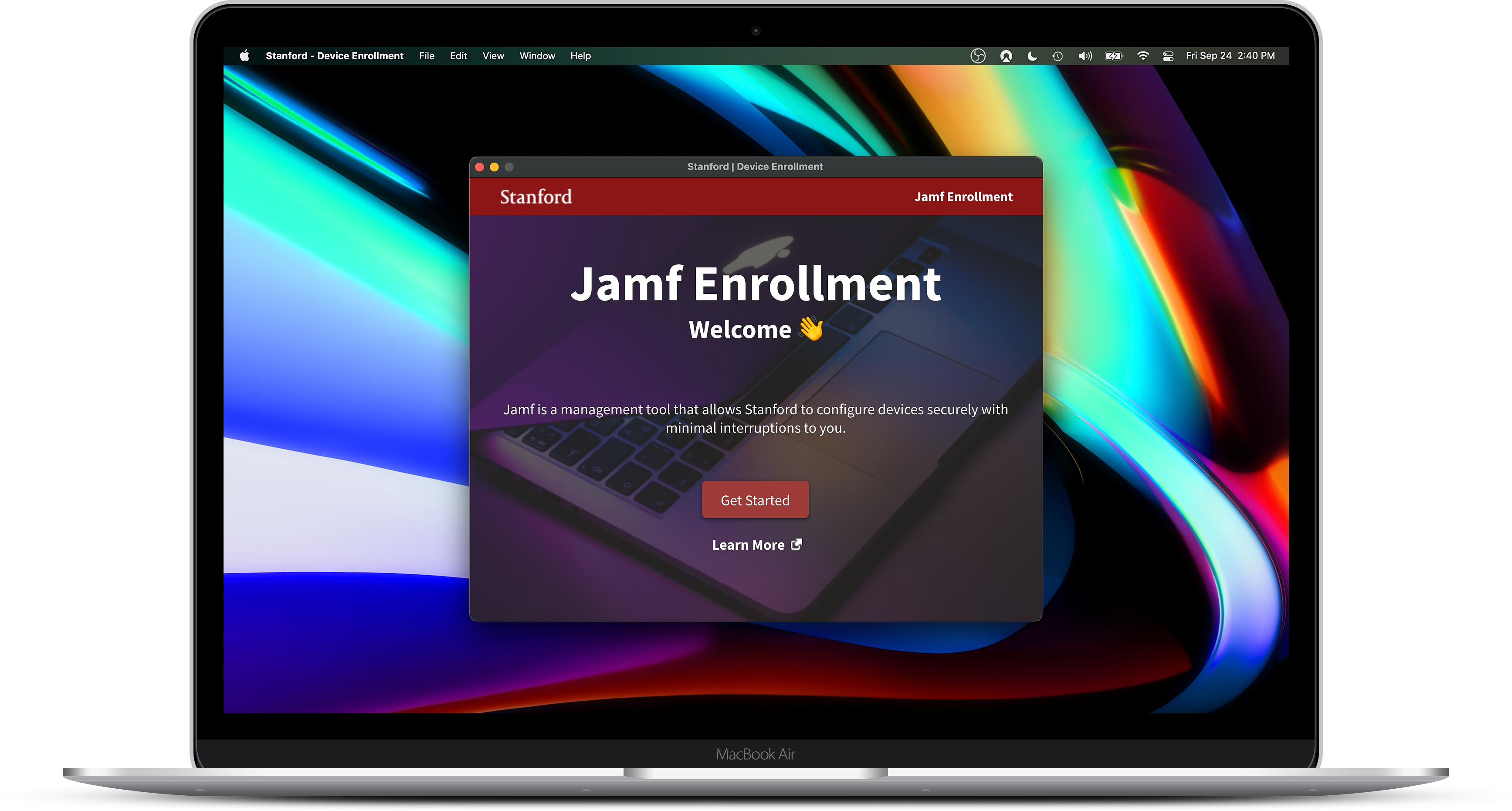 Jamf Application Screenshot
