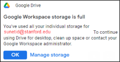 full storage- desktop app