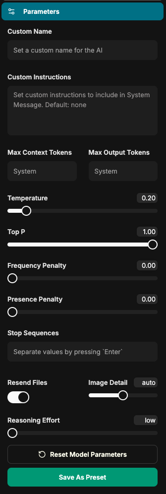 FAQ-Error-GPT5-Custom_Parameters