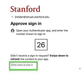 other ways to sign in