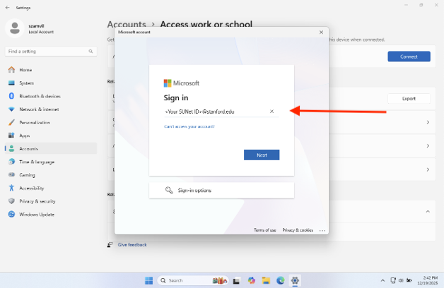Enter your Stanford email