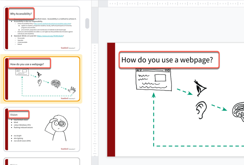 Screenshot Google Slides slide title