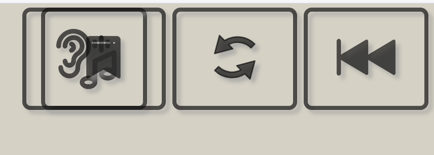 Screen shot of video player controls where the elements overlap at 200% size