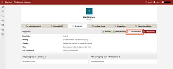 properties tab-edit notifications