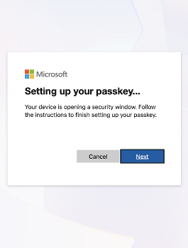 set up passkey