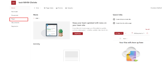 open page