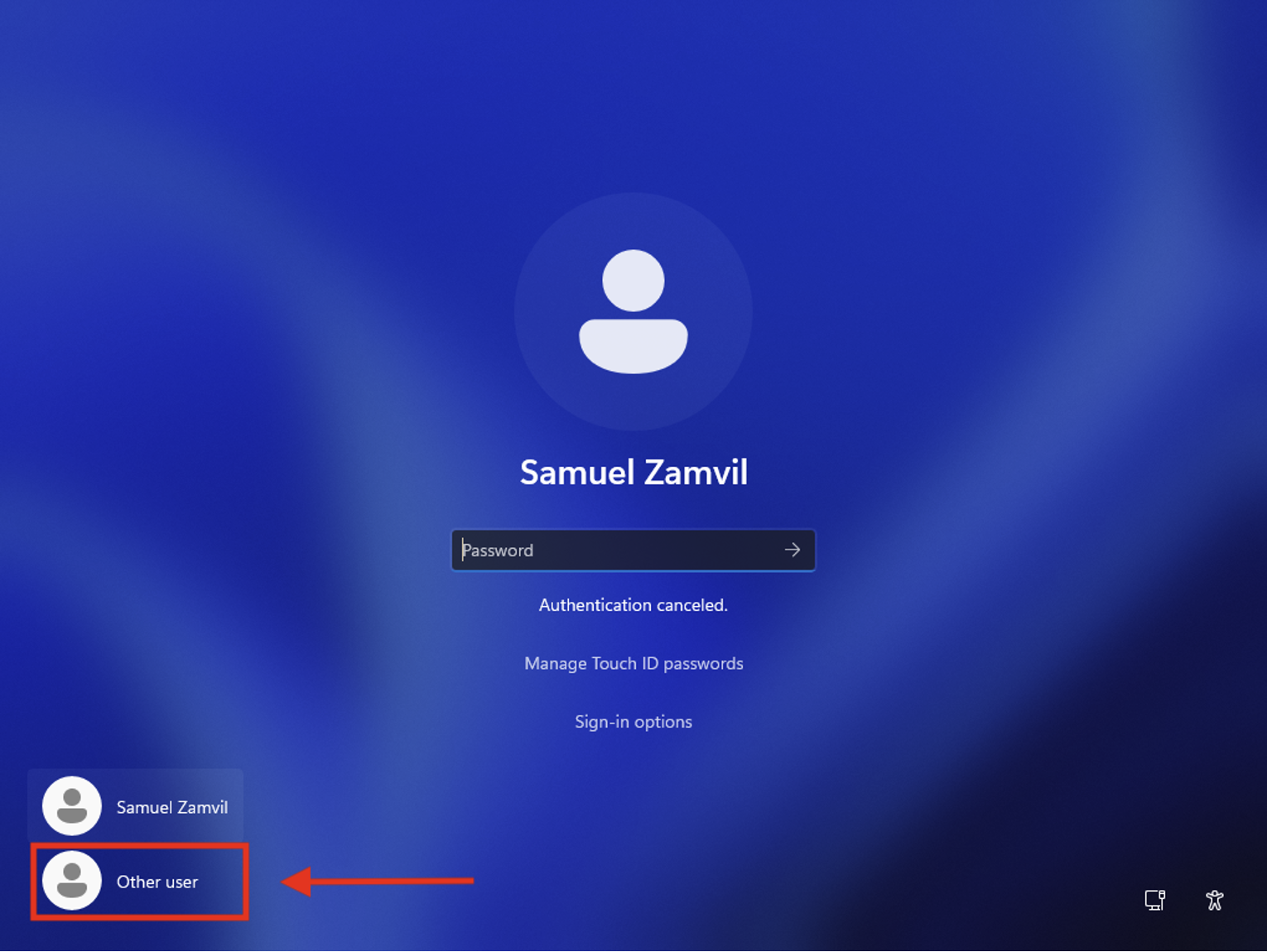 select other user