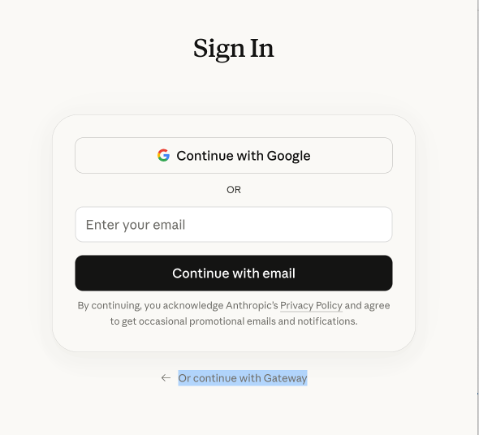 sign in to Claude cowork