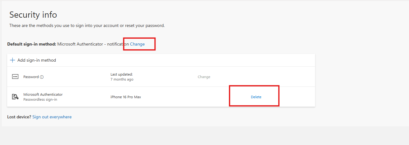 select change