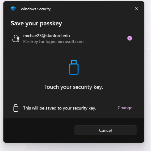 save your passkey