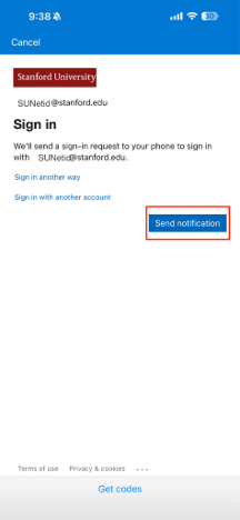 send notification