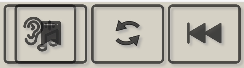 Media player controls that overlap when zoomed.