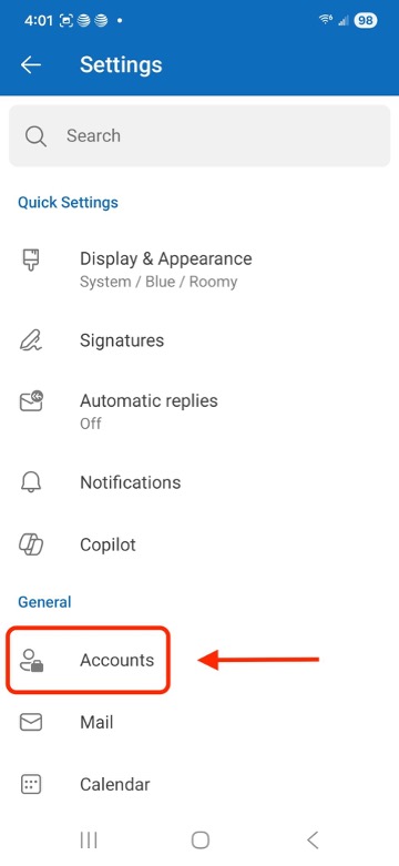 select Accounts