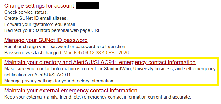 SYou maintain your directory
