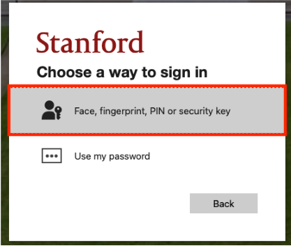 Choose a way to sign in