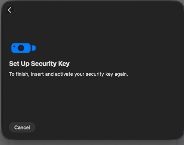touch your security key