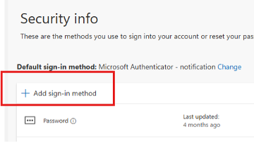add sign in method