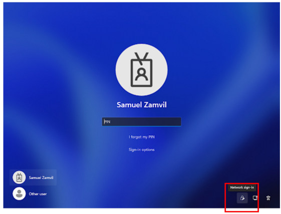 select VPN option