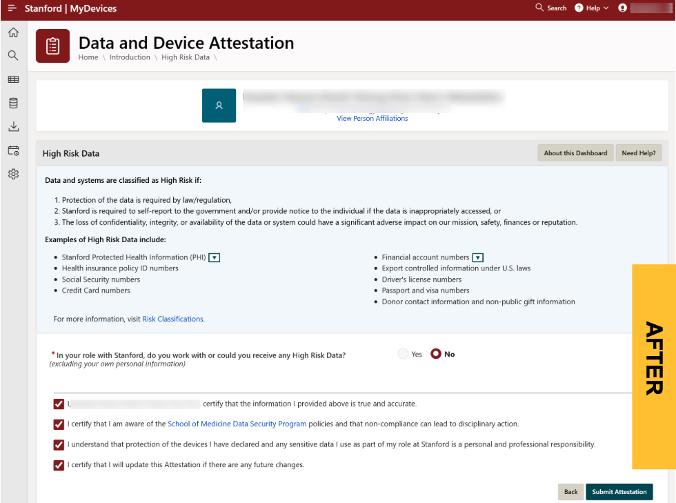 MyDevices High Risk No Summary