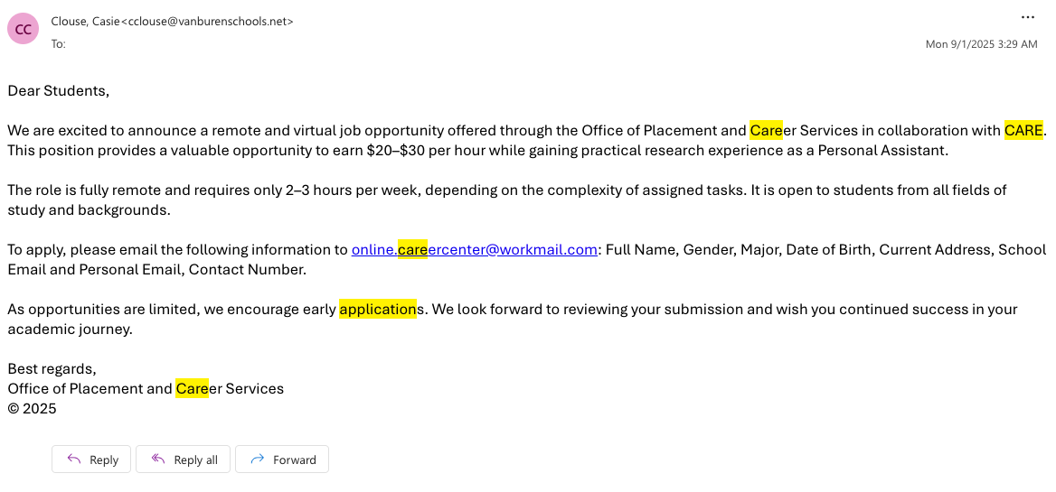 Join CARE's Mission: Paid Virtual Work-Study Opportunity for Students