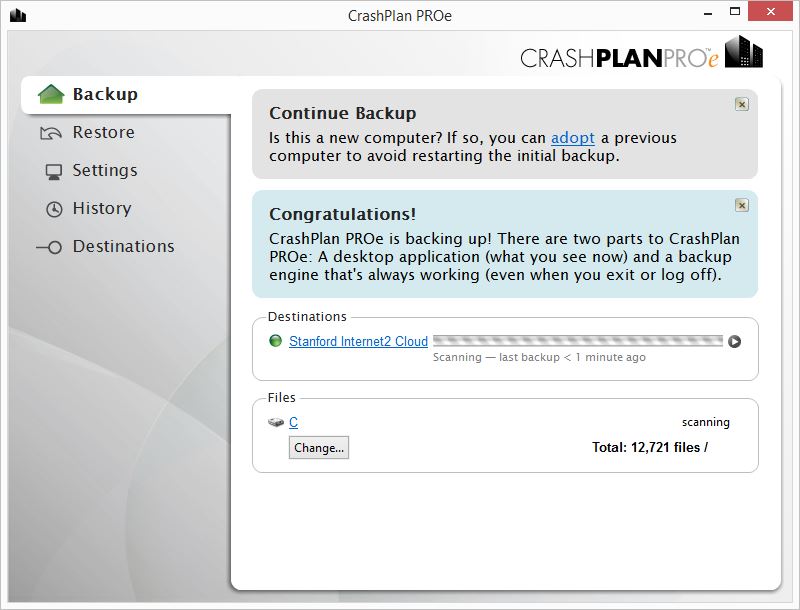 Installing Code42 Crashplan Windows University It