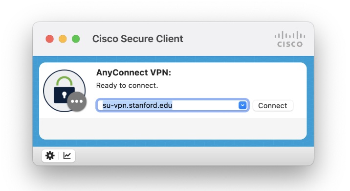 VPN connect interface