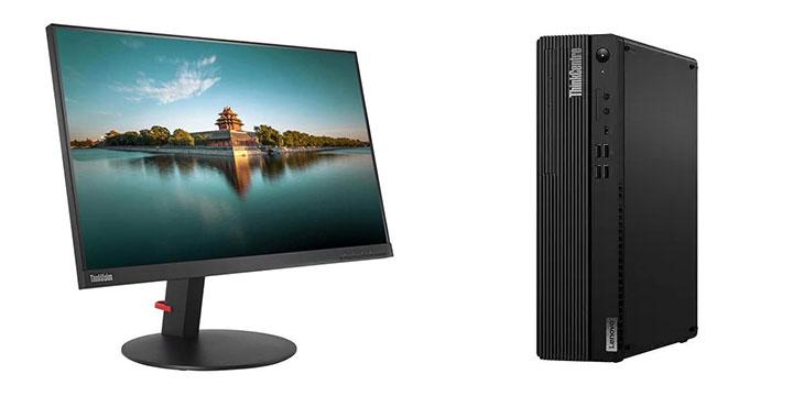 Lenovo ThinkCentre M90s with monitor