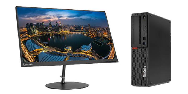 Lenovo ThinkCentre M70s with monitor