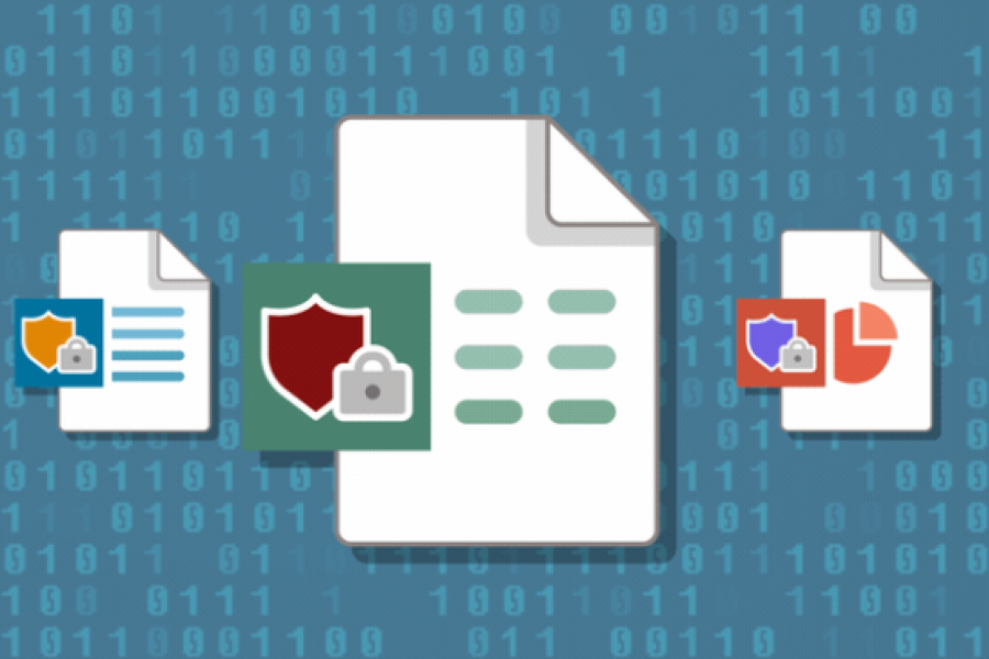 graphic illustration of labeled documents