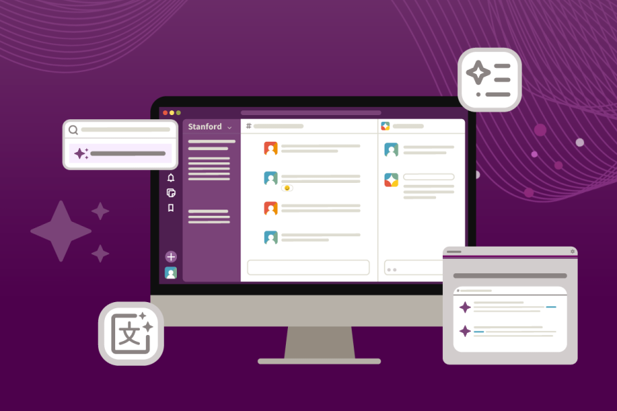 graphic of slack interface