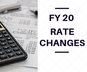 FY 20 Rate Changes